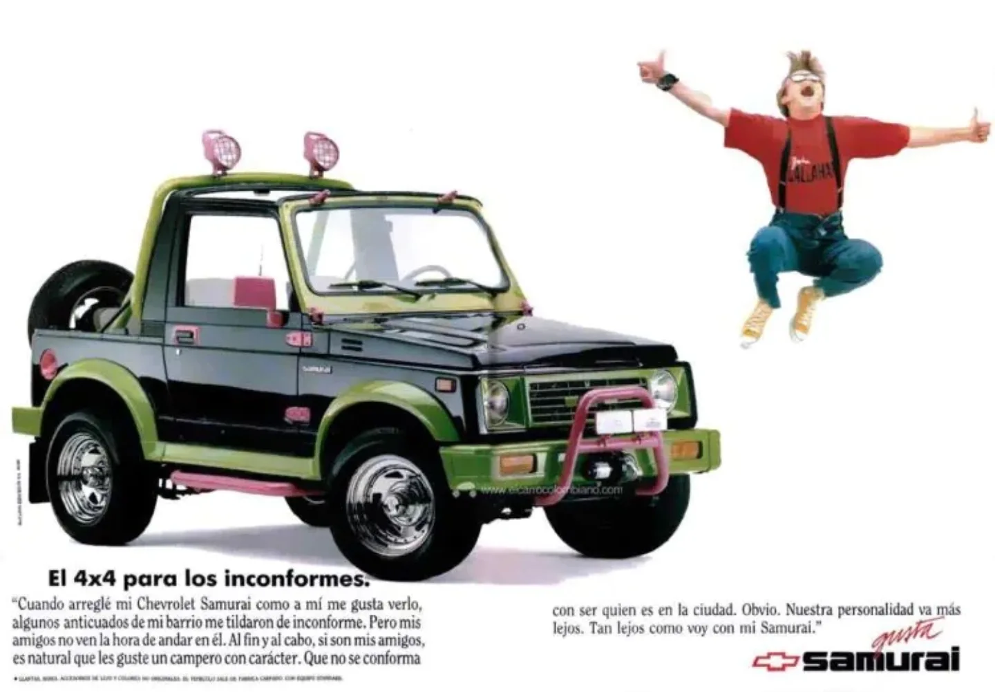 Chevrolet Samurai: реклама El 4x4 para los inconformes