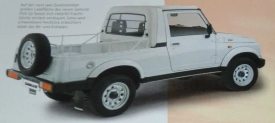 Samurai Pick Up: длинная база и открытая платформа, Германия ~1999
