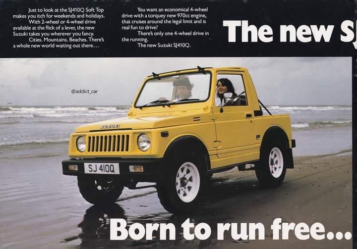 SJ410Q Soft Top — британский проспект ~1982