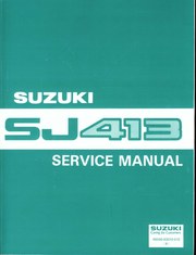 Зелёная обложка SJ413 Service Manual 99500-83010-01E