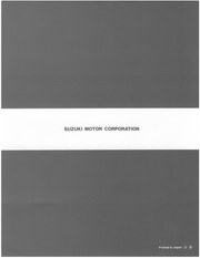 Оборот Suzuki Motor Corporation, Printed in Japan