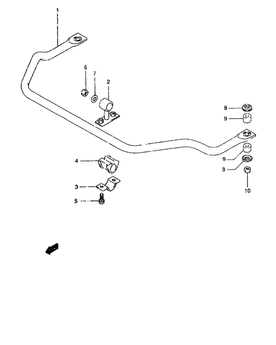 Передний стабилизатор SJ80