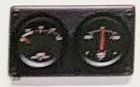 Auxiliary Gauges, позиция 59: два чёрных круглых прибора в общей панели