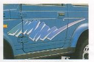 Sierra: бирюзово-фиолетовая клякса L84