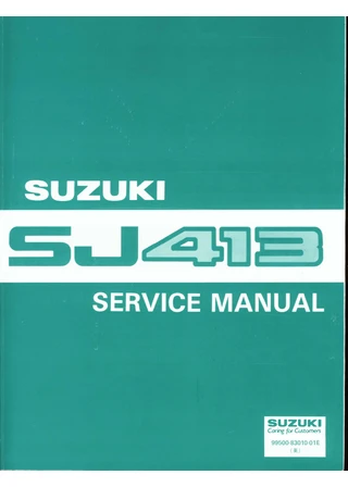SJ413 Service Manual — 99500-83010-01E