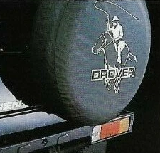 Мягкий чехол запаски Holden Drover: всадник с кнутом и надпись DROVER